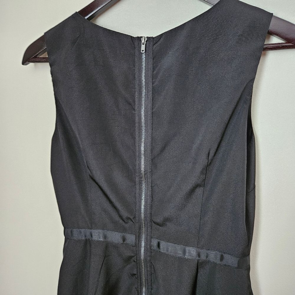 Forever 21 Dress Mini Little Black LBD Belted Sleeveless Cocktail Neutral - Picture 5 of 8